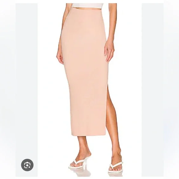 Enza Costa Silk Blend Ribbed Pencil Skirt size Small - Picture 1 of 8